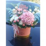 Композиция в коробке &laquo;Небесный сапфир&raquo;